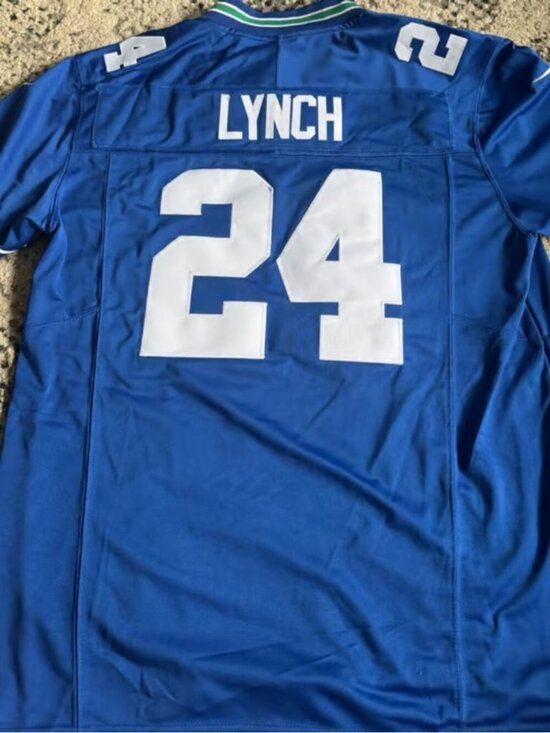 Dresses & Skirts - Marshawn Lynch Royal Blue Stitched Jersey Vapor